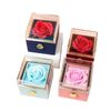 Eternal Rose Box - W / 2 Ring Fashion Diamond Necklace0000