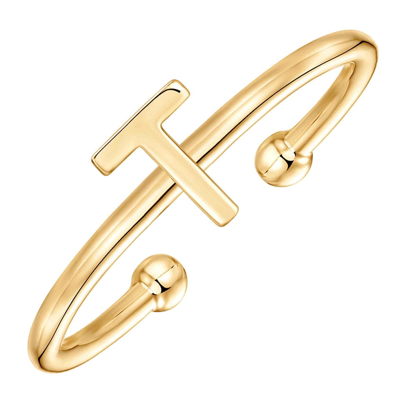 Fashion Style Cutout Letter Ring